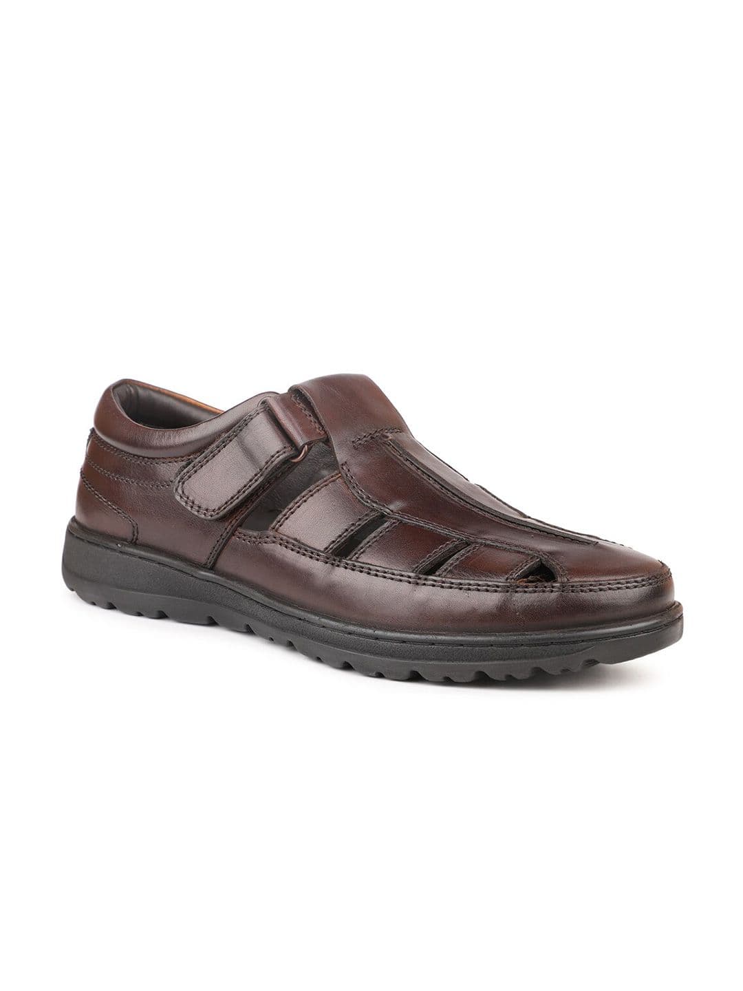ATESBER by Inc.5 Leather Velcro Fisherman Sandals - view 1