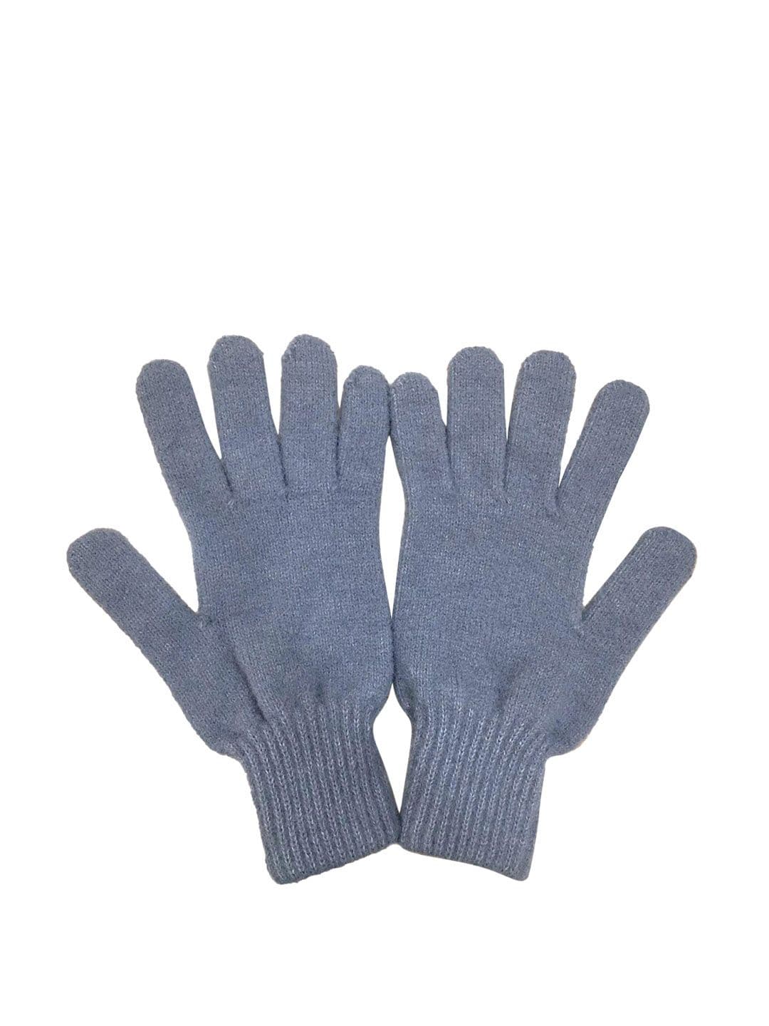 Gajraj Men Patterned Woollen Relaxed-Fit Winter Hand Gloves - view 1