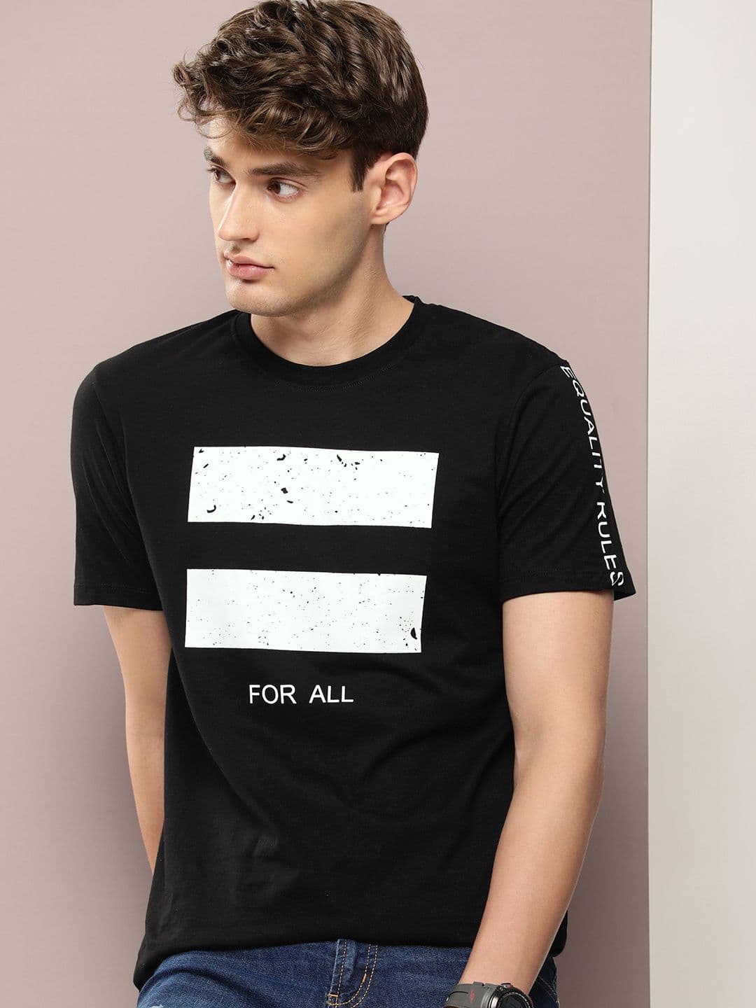 Kook N Keech Pure Cotton Graphic Printed Casual T-shirt - view 1