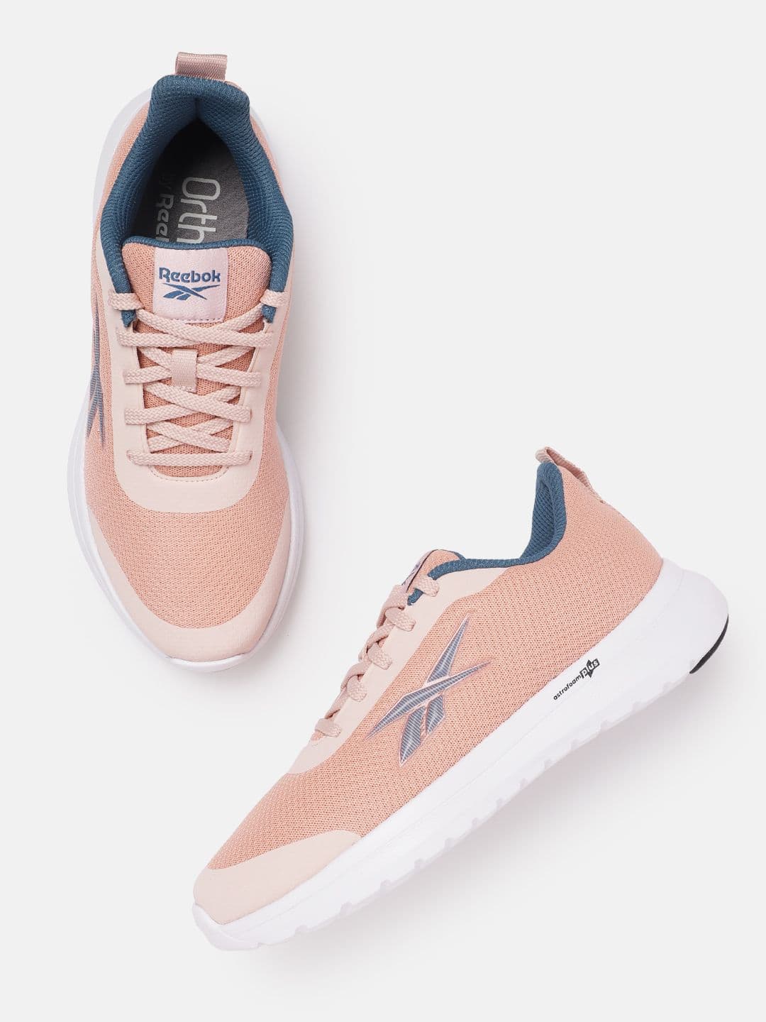 Reebok Women Woven Design Lunar Walking Shoes with Brand Logo Detail - view 1