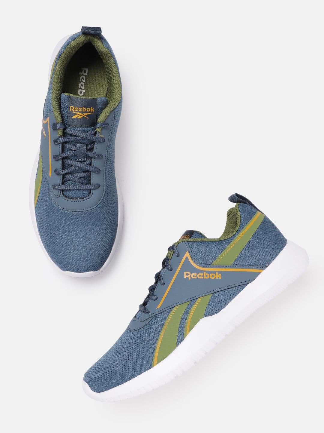 Reebok Men Woven Design Austin 2.0 Running Shoes with Brand Logo Detail - view 1