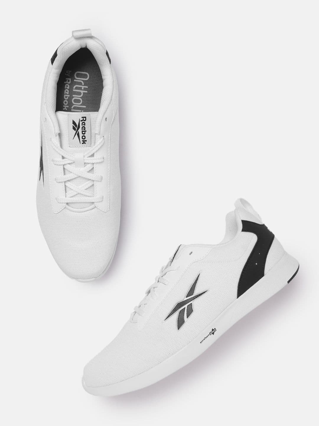 Reebok Men Woven Design Orbit Move Walking Shoes with Brand Logo Detail - view 1