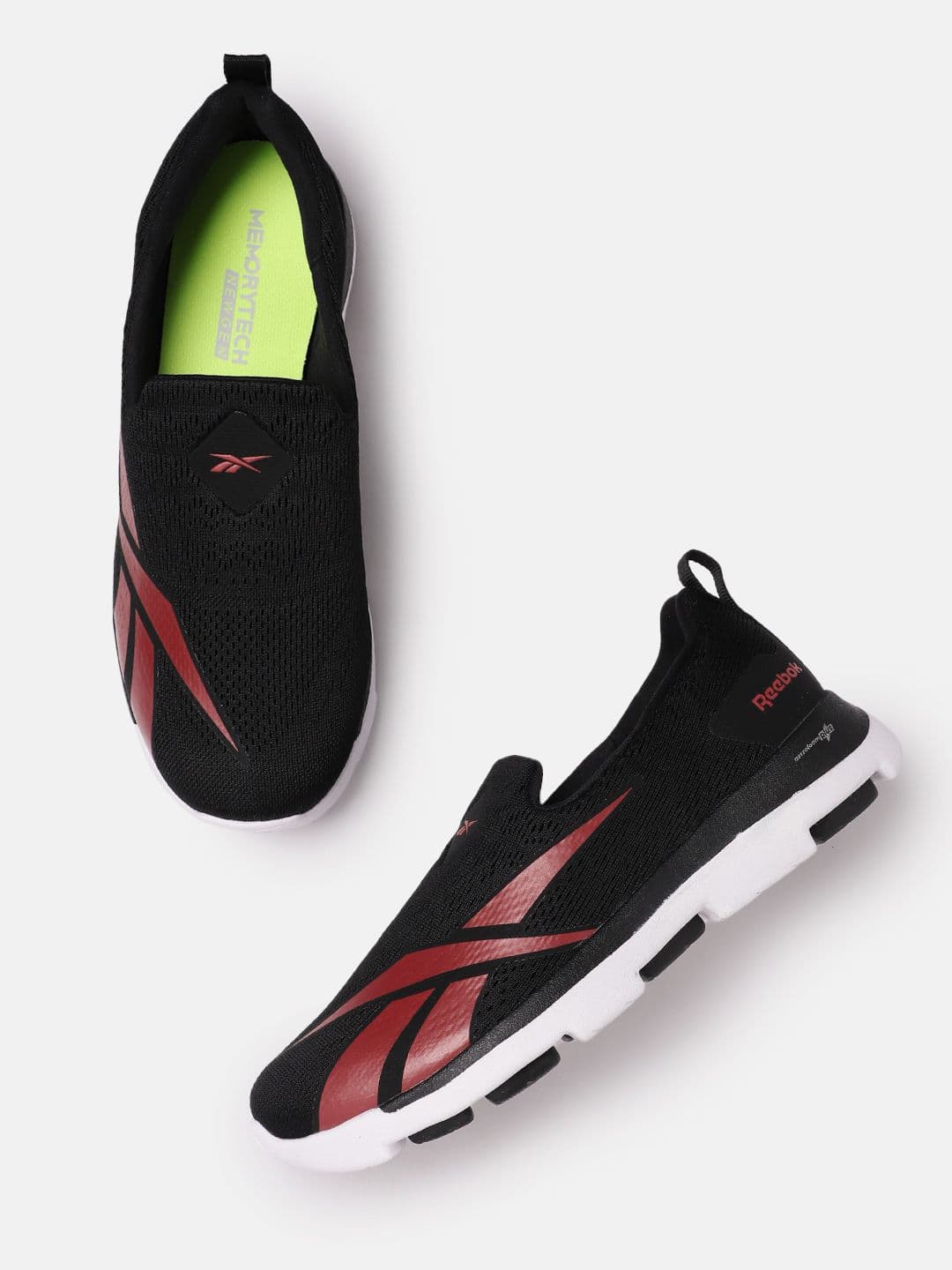 Reebok Men Woven Design Mile Tile Slip Walking Shoes - view 1