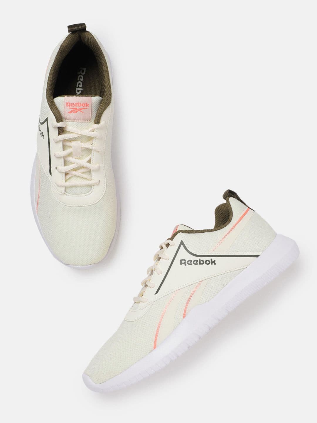 Reebok Men Woven Design Austin 2.0 Running Shoes with Brand Logo Detail - view 1