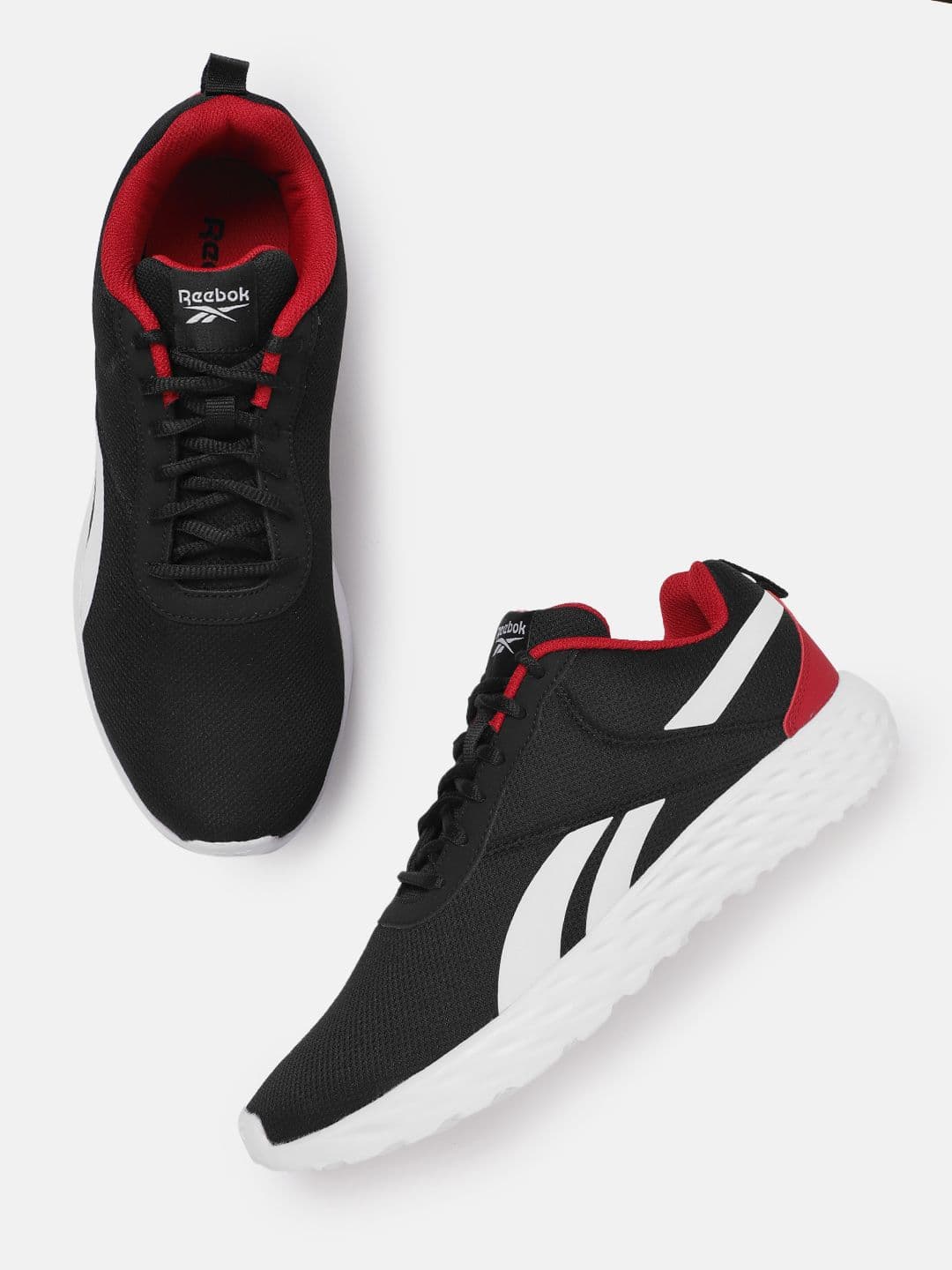 Reebok Men Woven Design Energy Streak Running Shoes with Brand Logo Detail - view 1