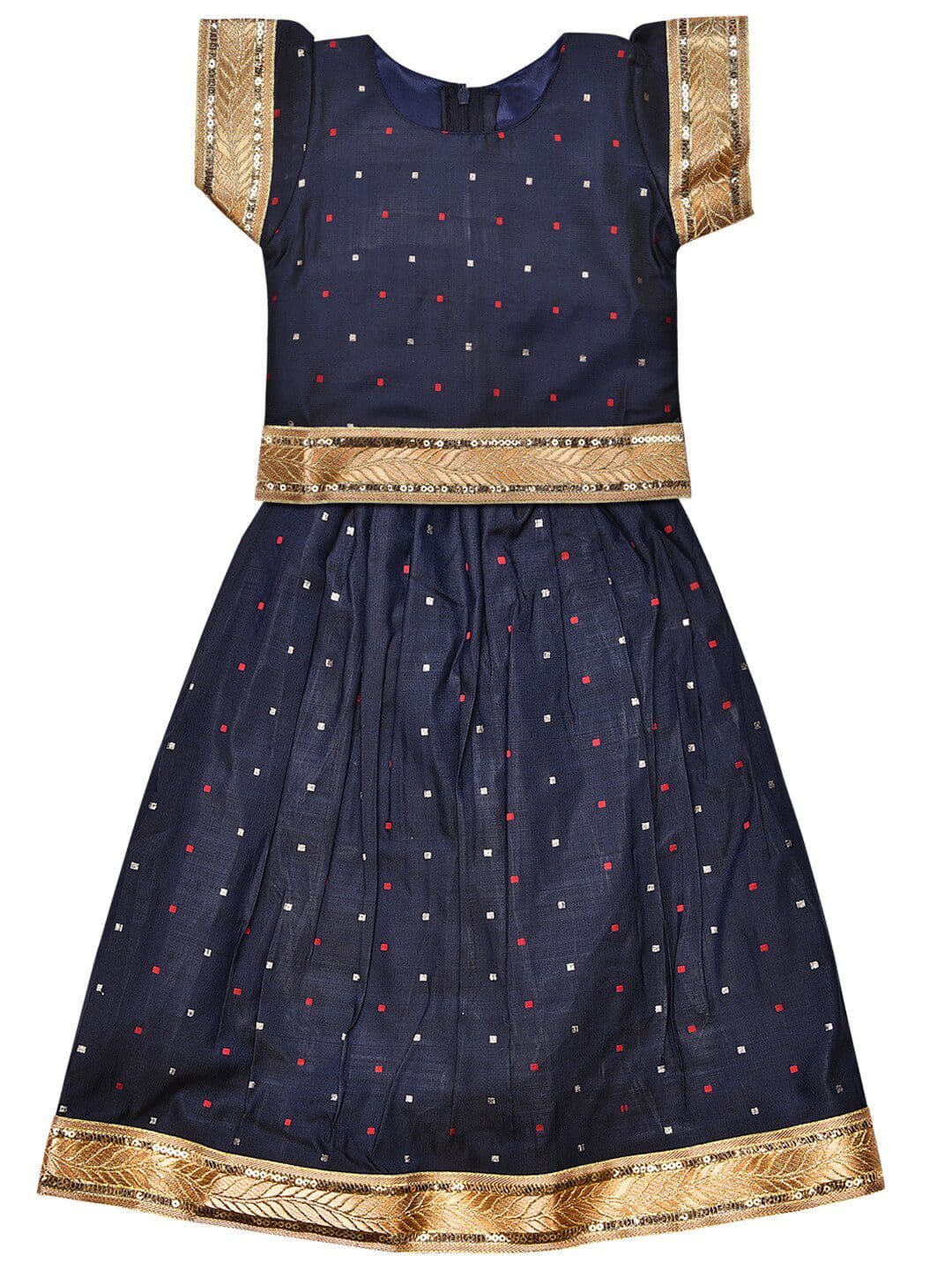 Wish Karo Girls Sequinned Ready to Wear Lehenga Choli - view 1