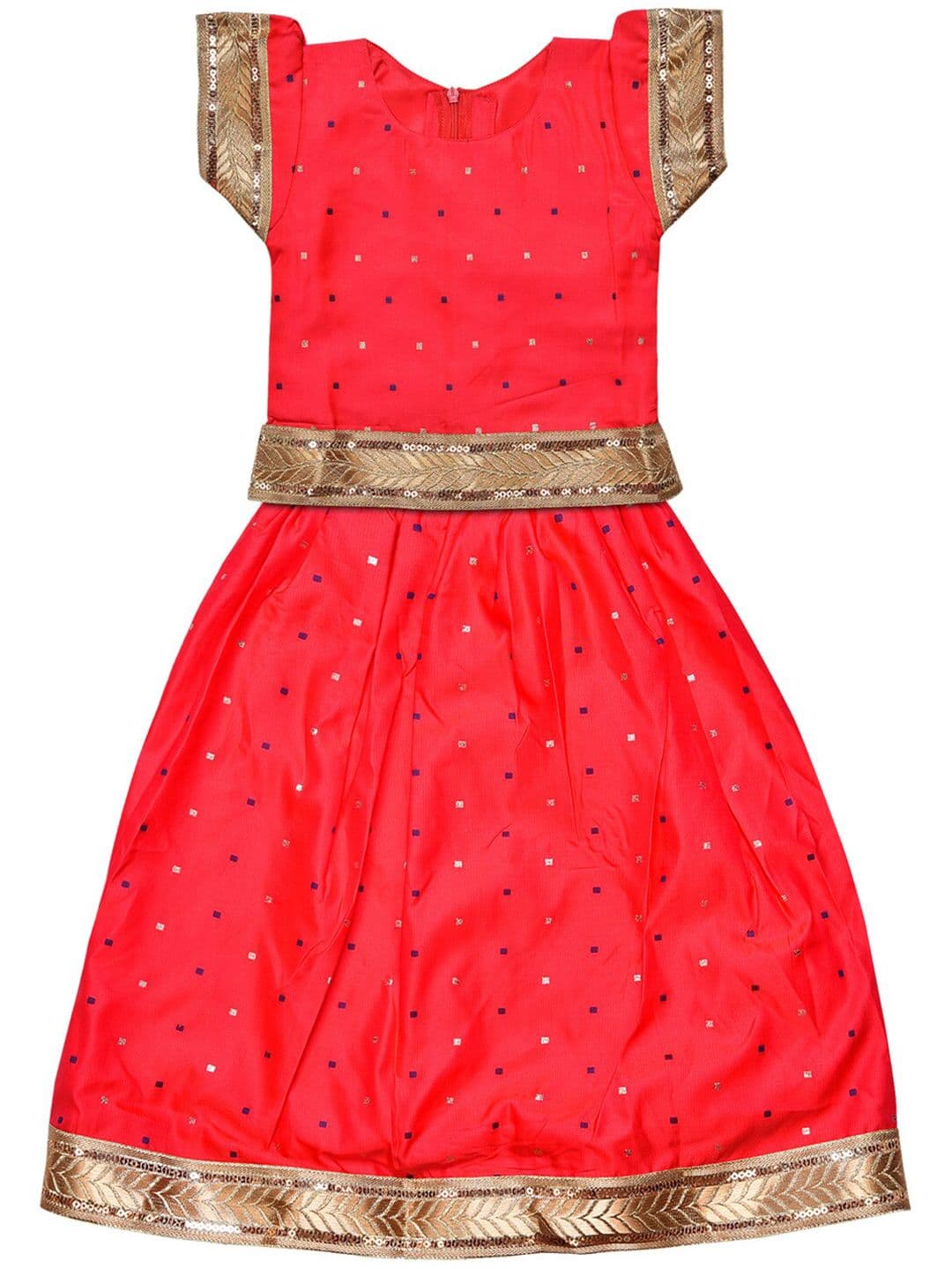 Wish Karo Girls Embellished Sequinned Ready to Wear Lehenga Choli - view 1