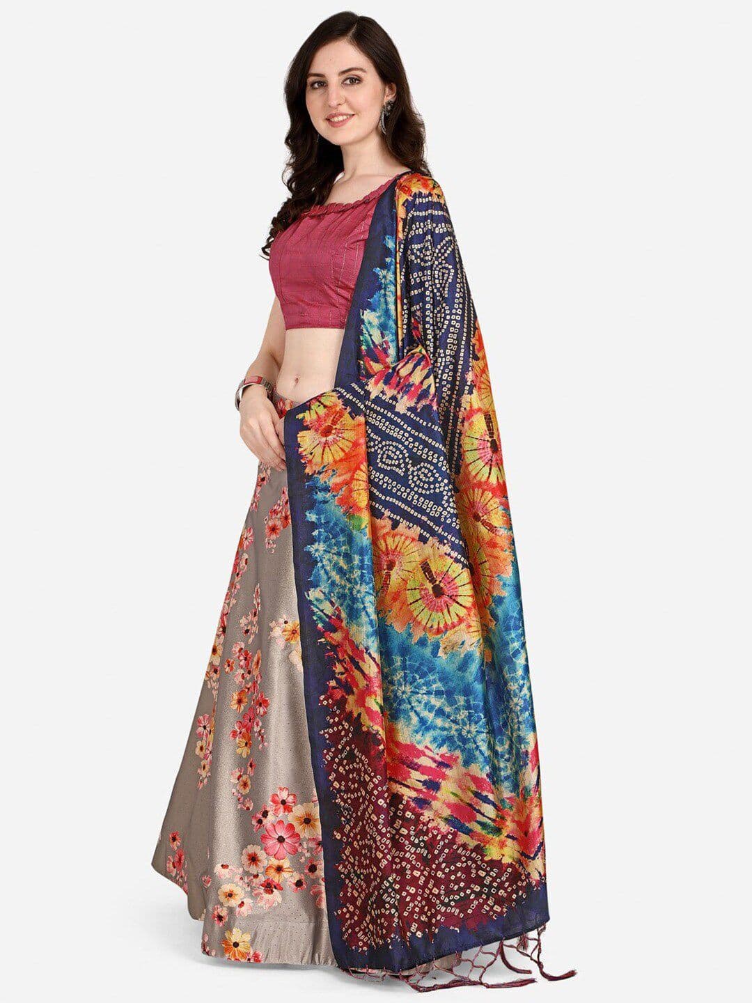 Kaizen TEXO FAB Semi-Stitched Lehenga Choli With Dupatta - view 1