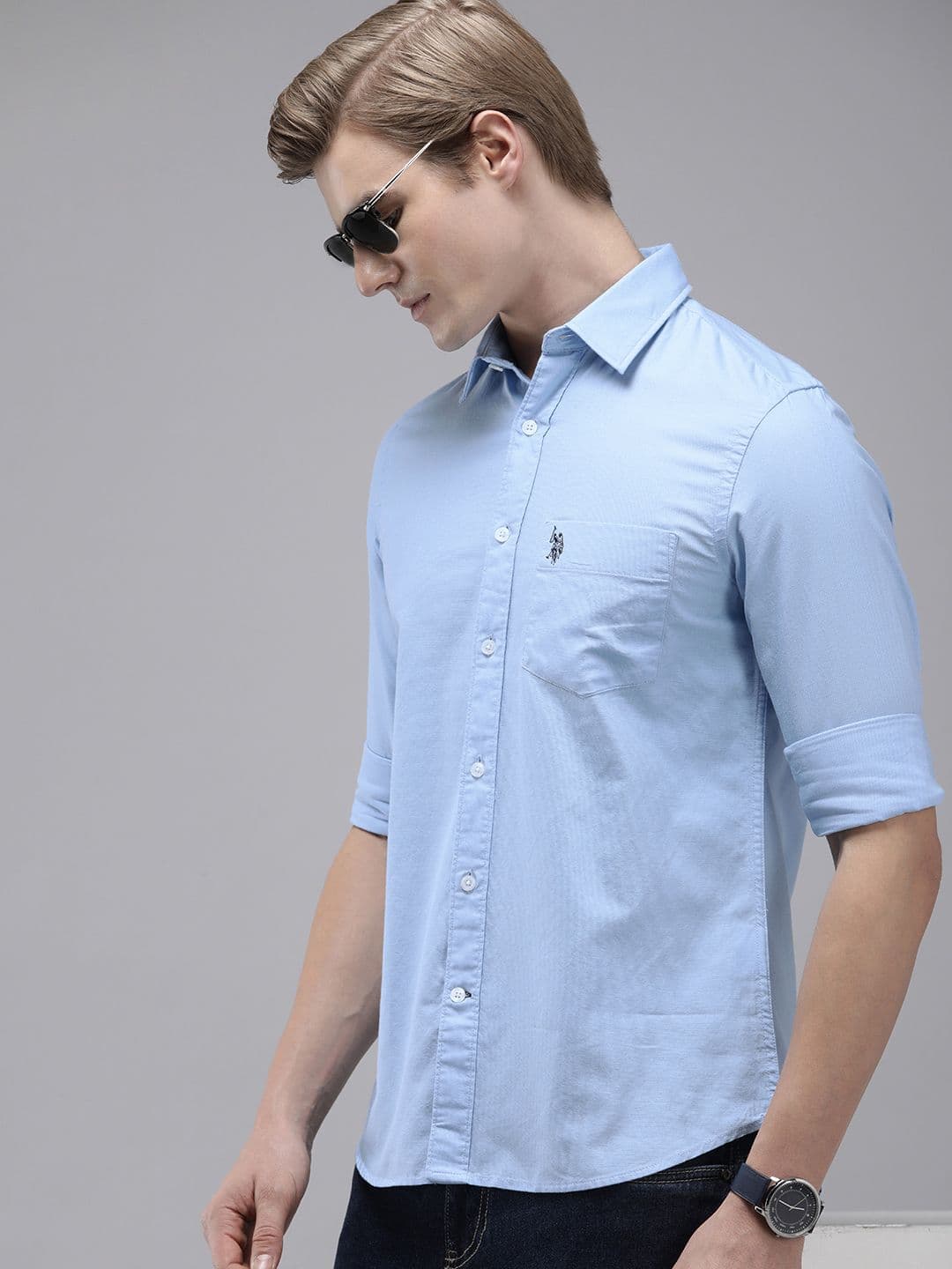 U.S. Polo Assn. Pure Cotton Tailored Fit Casual Shirt - view 1
