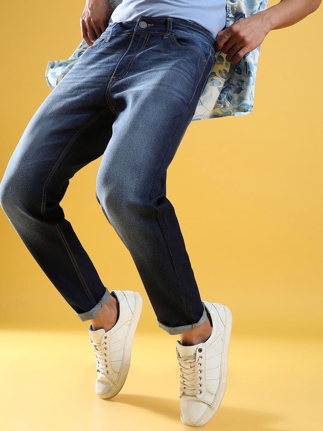 CAHOOT Men Blue Smart Slim Fit Light Heavy Jeans - view 1