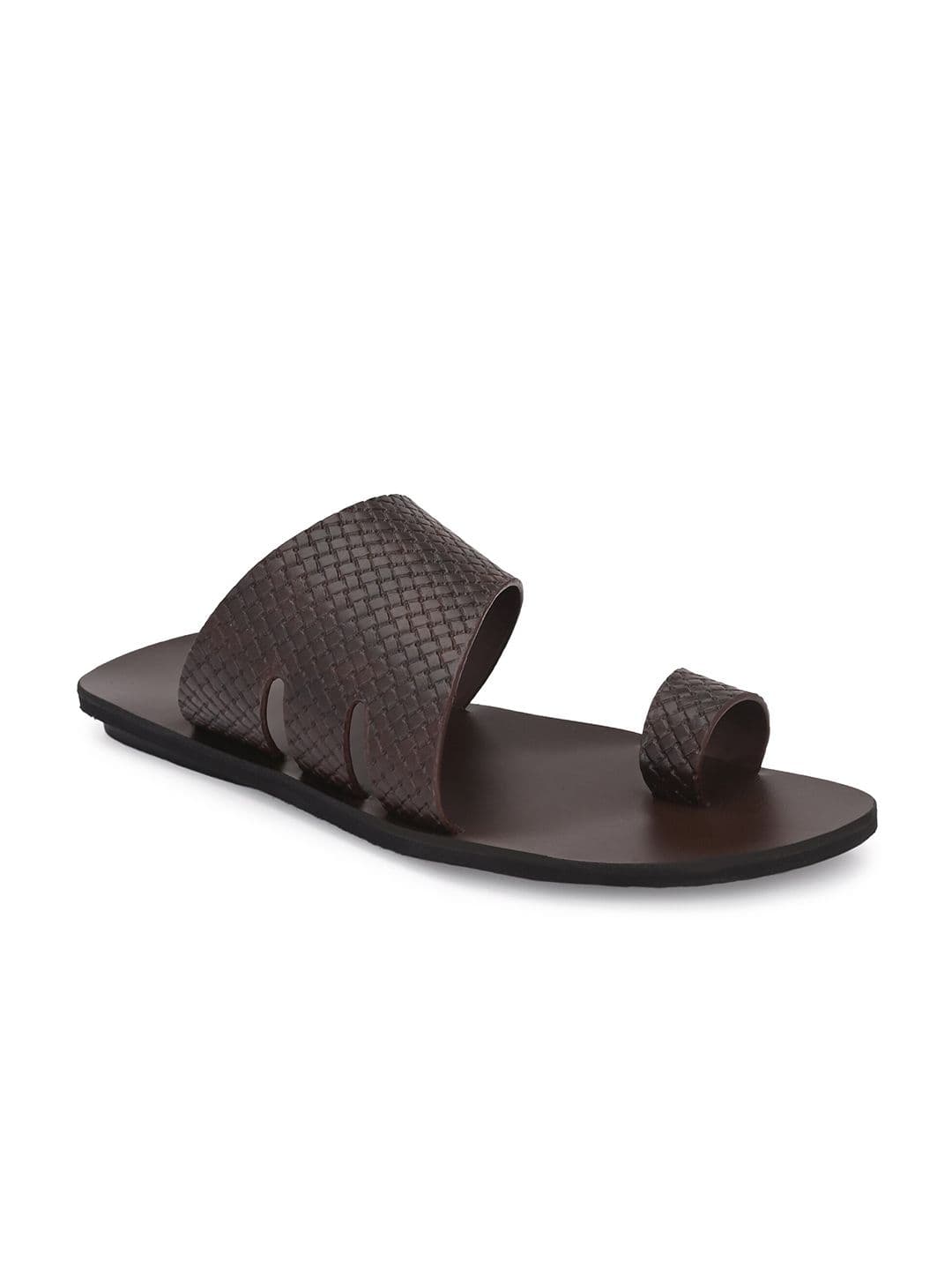 Azzaro Black Men Textured Comfort Sandals - view 1