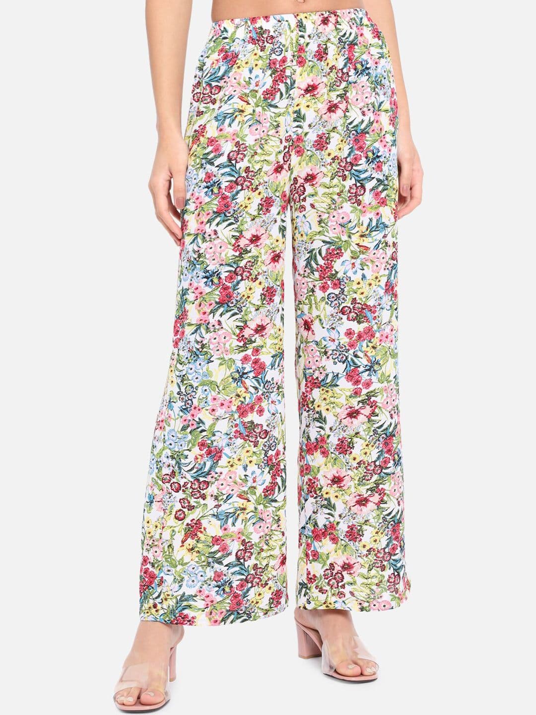 BAESD Floral Printed Mid-Rise Wide Leg Palazzos - view 1