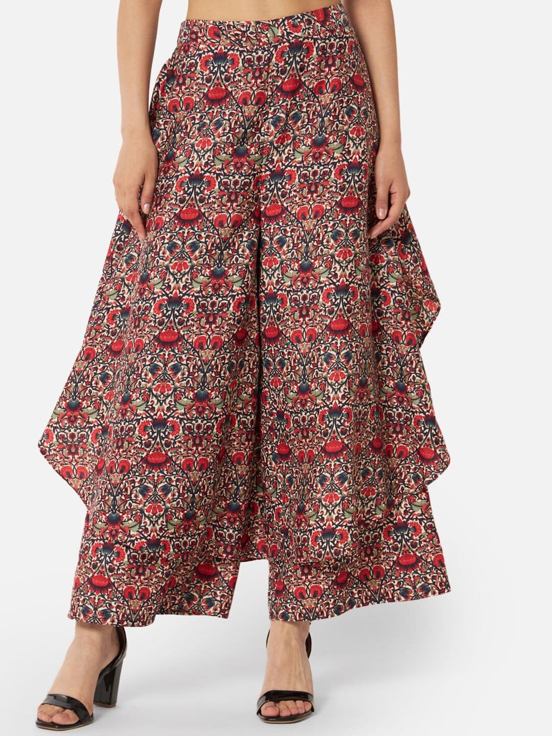BAESD Women Ethnic Motifs Printed Flared Palazzos - view 1