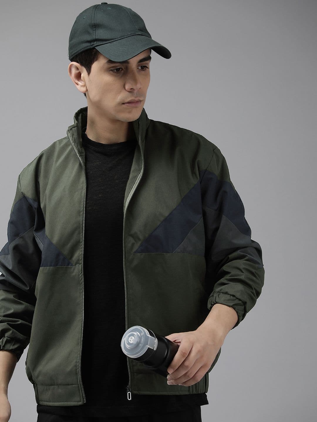 VOXATI Men Colourblocked Sporty Jacket - view 1