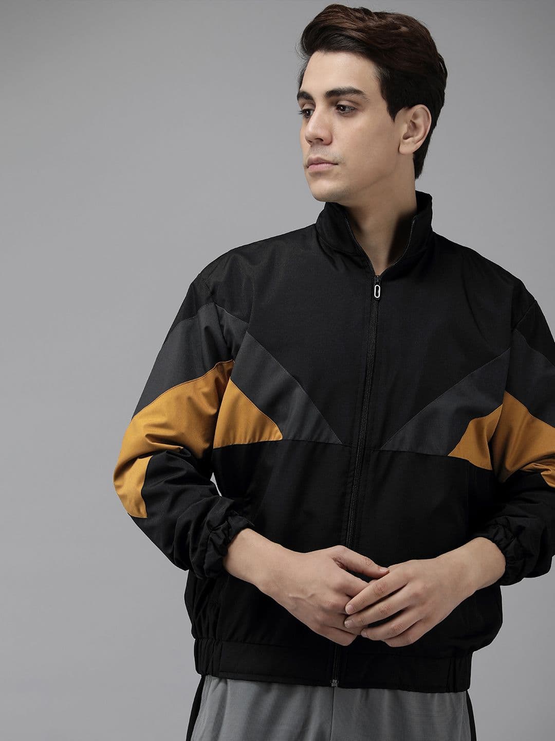 VOXATI Men Colourblocked Sporty Jacket - view 1