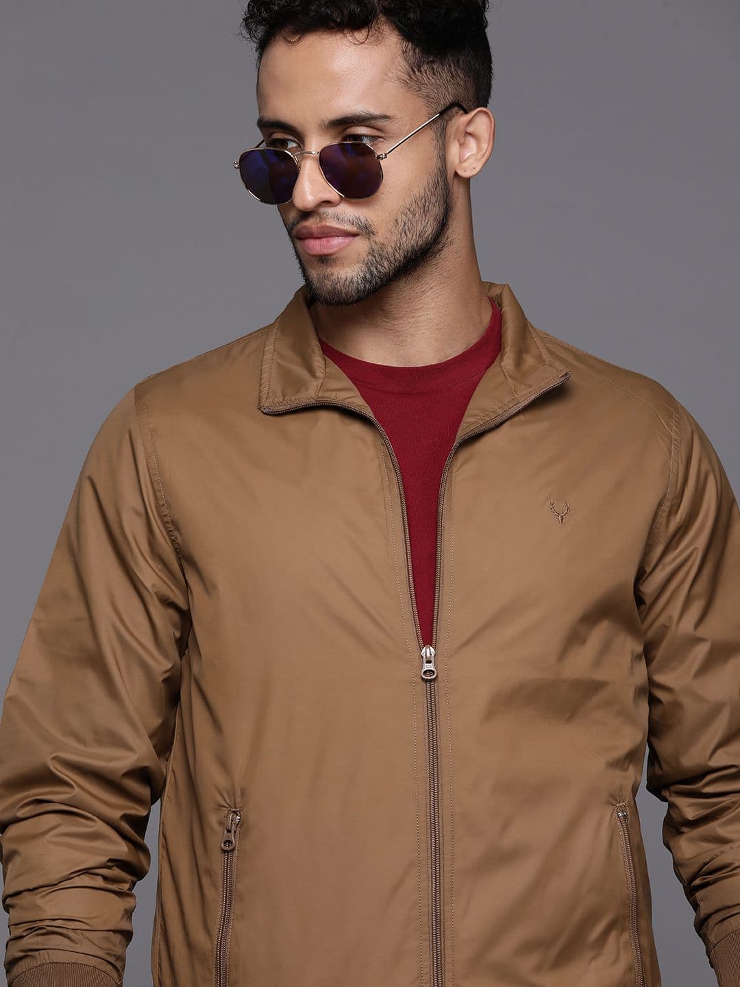 Allen Solly Solid Bomber Jacket - view 1