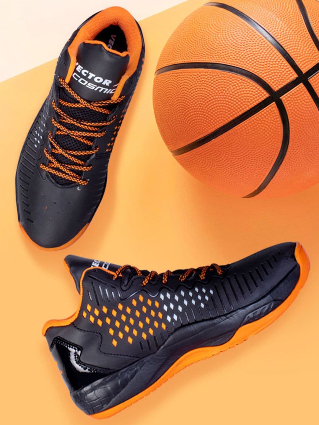 VECTOR X Unisex Cosmic Synthetic Leather Mesh Eva Phylon Rubber Sole Basketball Shoes - view 1