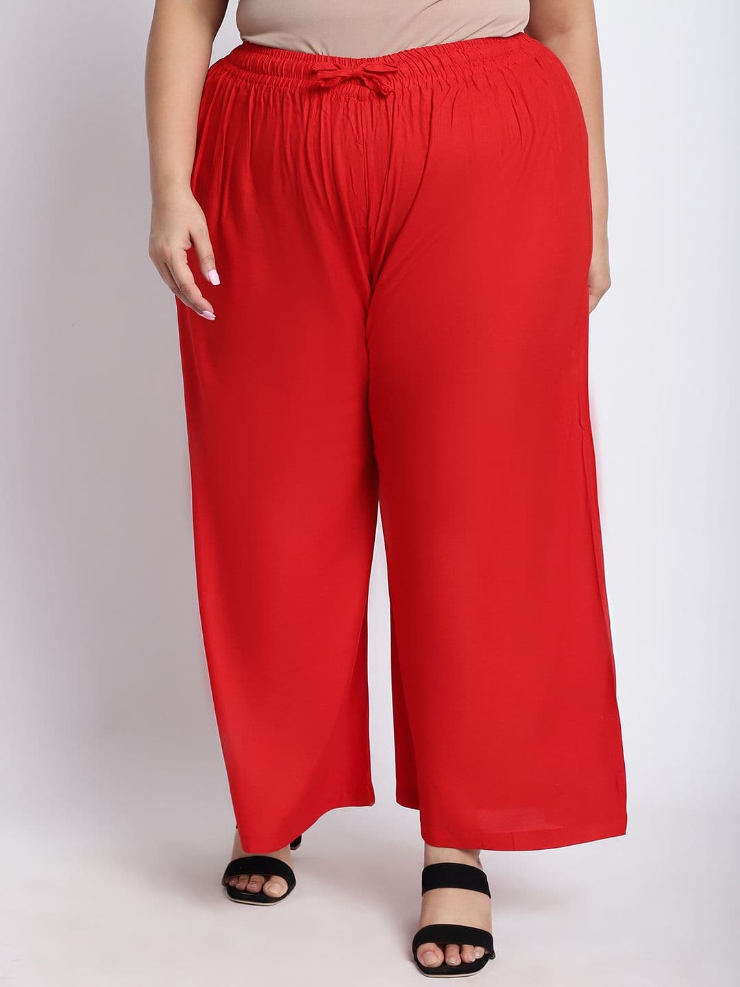 TAG 7 Women Plus Size Mid-Rise Wide Leg Palazzos - view 1