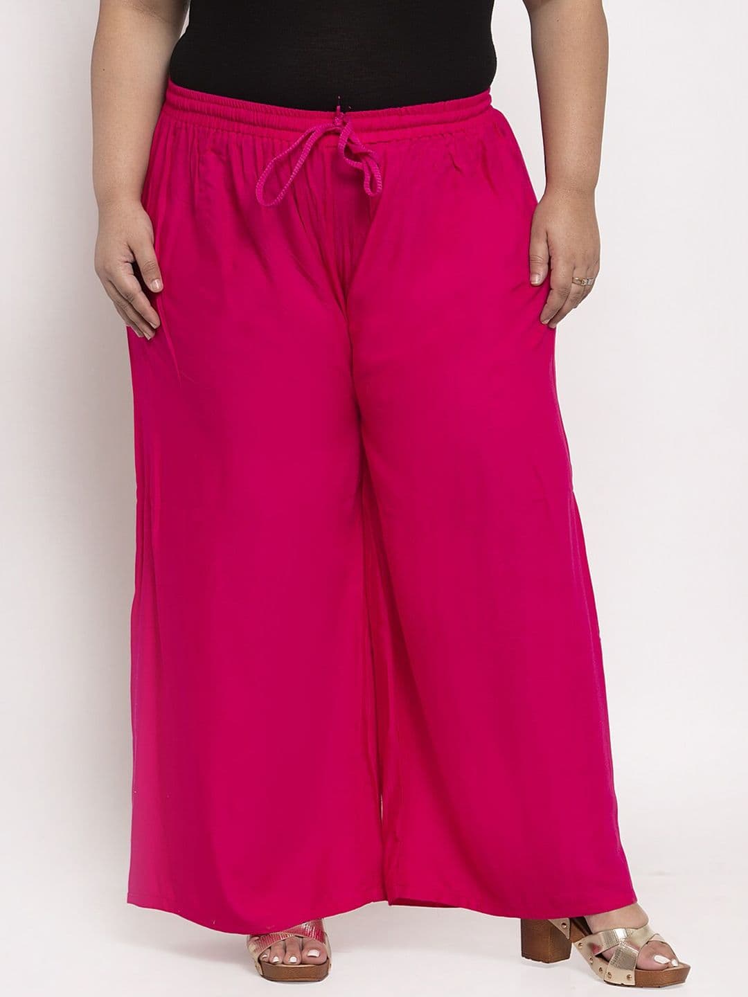 TAG 7 Women Plus Size Mid-Rise Wide Leg Palazzos - view 1