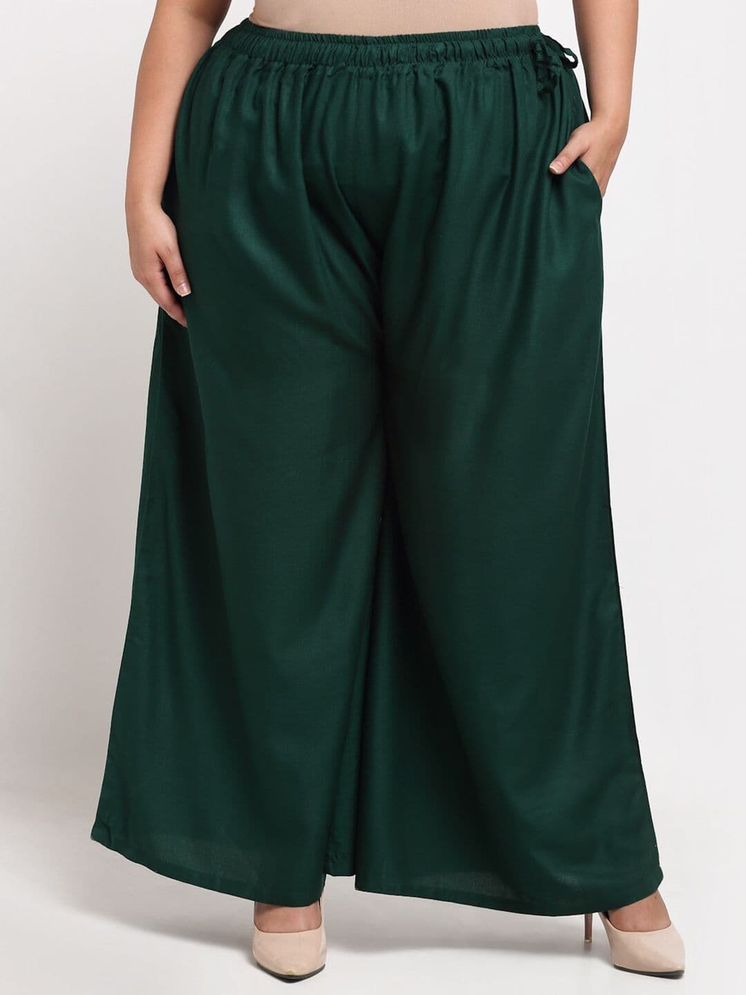 TAG 7 Women Plus Size Mid-Rise Wide Leg Palazzos - view 1