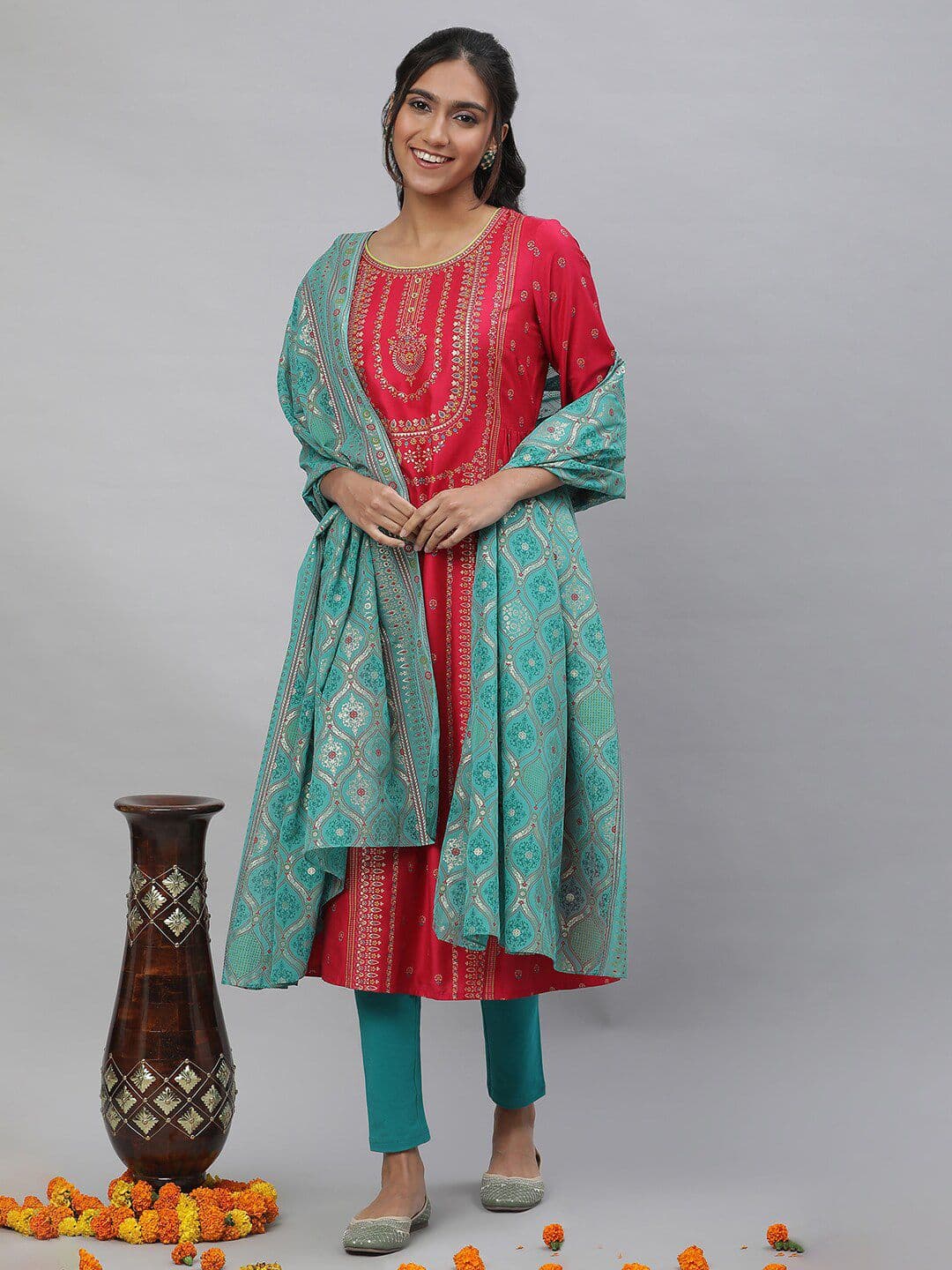 AURELIA Ethnic Motifs Printed Dupatta - view 1