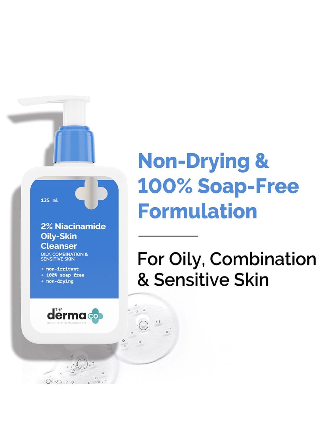 The Derma co. 2% Niacinamide Non-Irritant & Soap Free Oily Skin Cleanser - 125ml - view 1