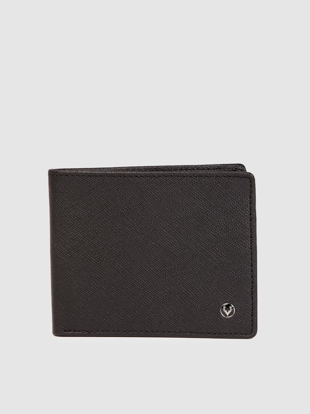 Allen Solly Men Textured Leather Two Fold Wallet - view 1