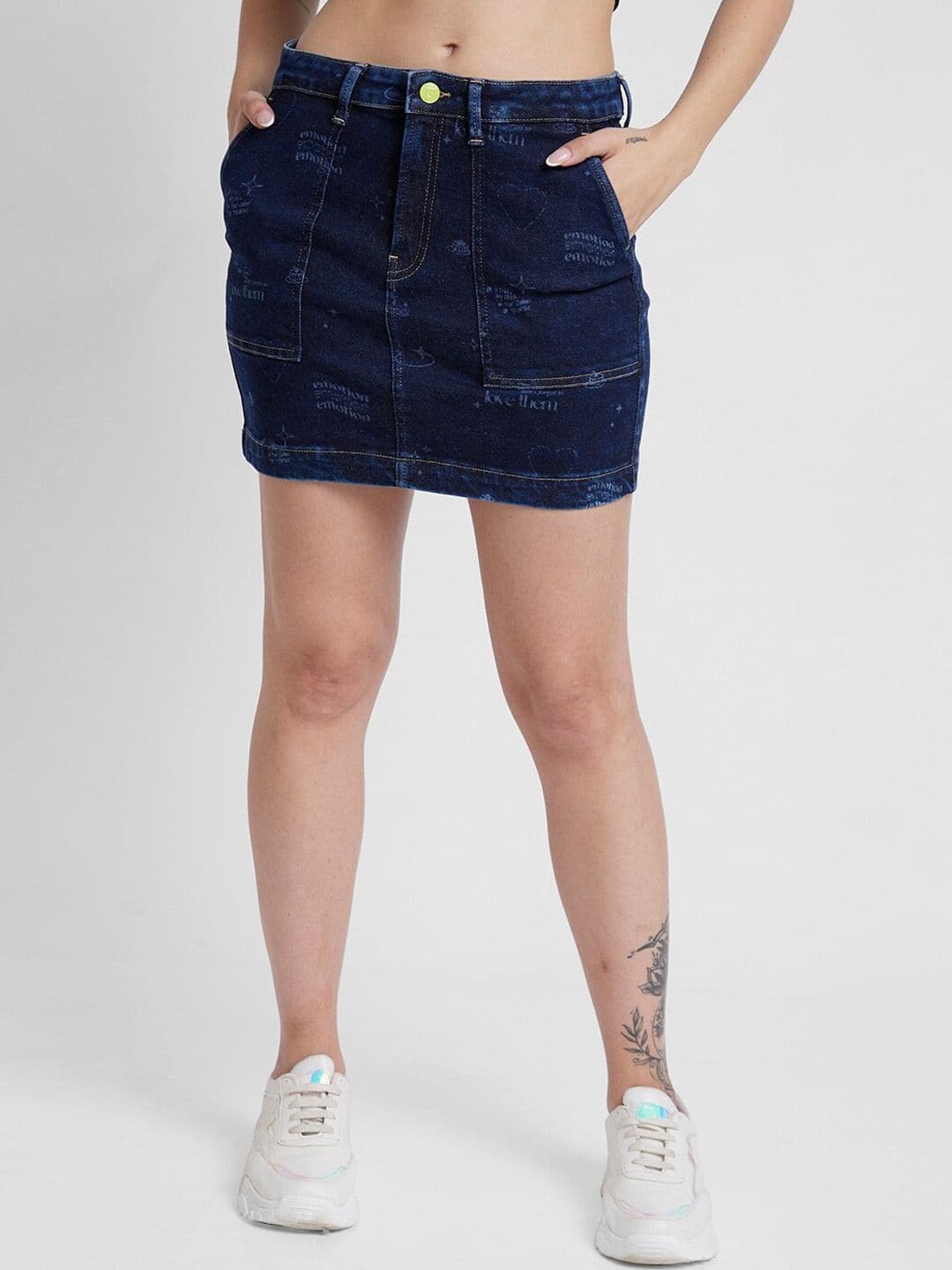 SPYKAR Pencil Fit Mini Length Skirt - view 1