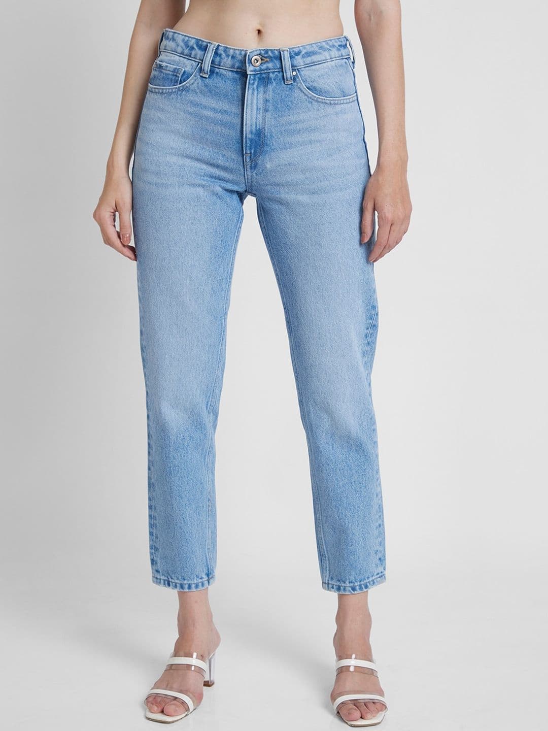 SPYKAR Women Mom Fit Light Fade Clean Look Stretchable Jeans - view 1