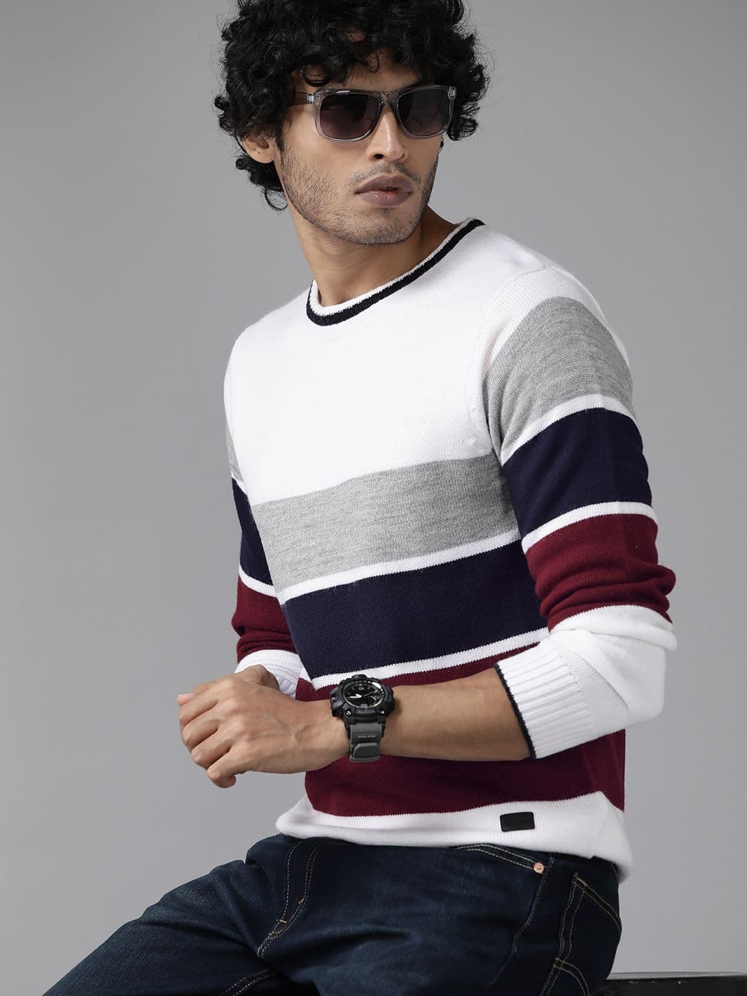 The Roadster Lifestyle Co. Striped Pullover - view 1