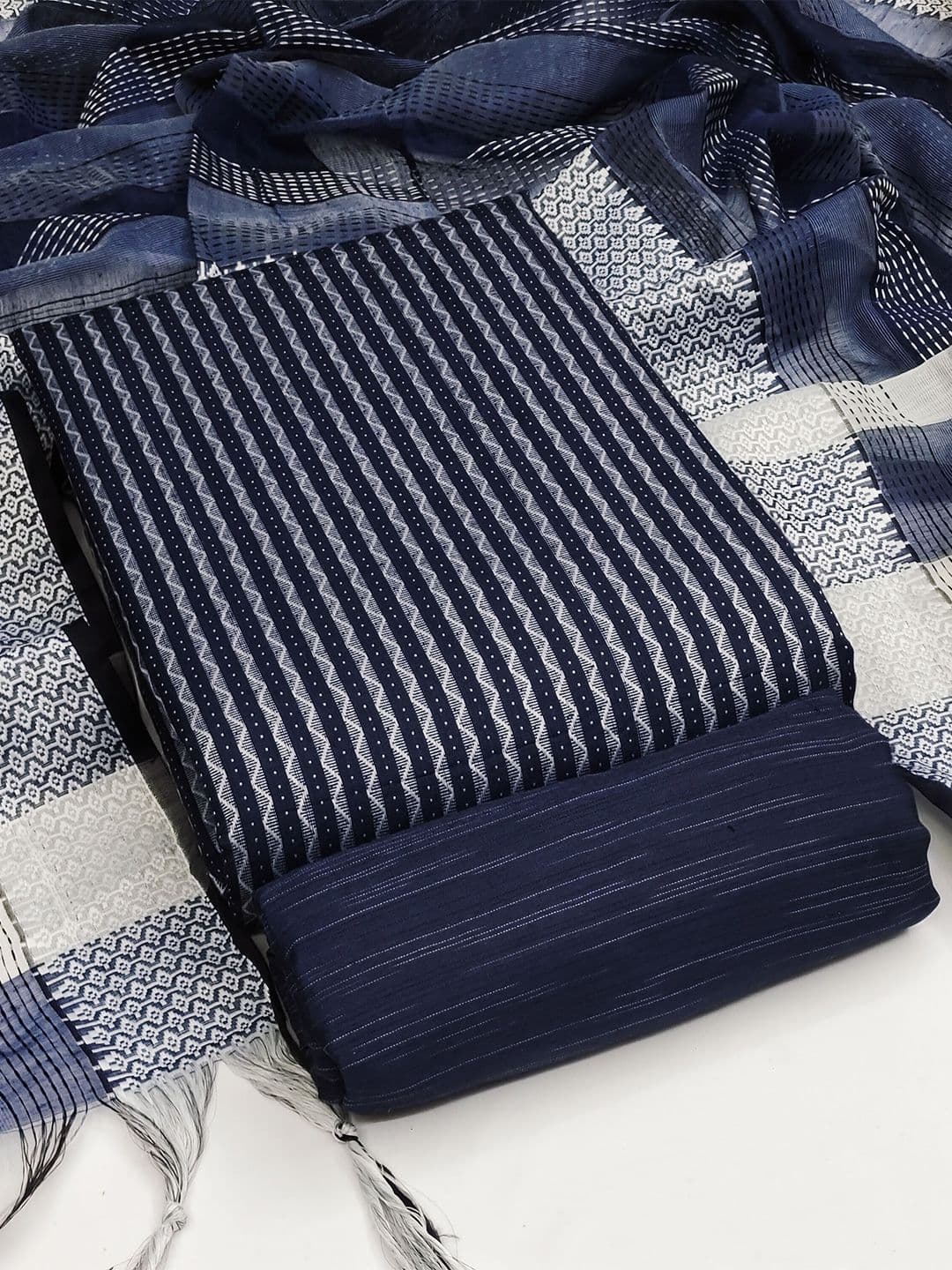 MANVAA Pure Cotton Unstitched Dress Material - view 1