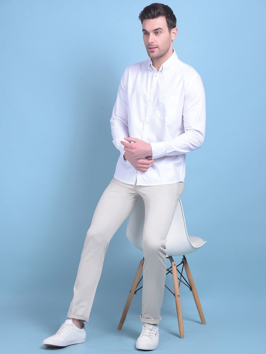 Crimsoune Club Slim Fit Pure Cotton Casual Shirt - view 1
