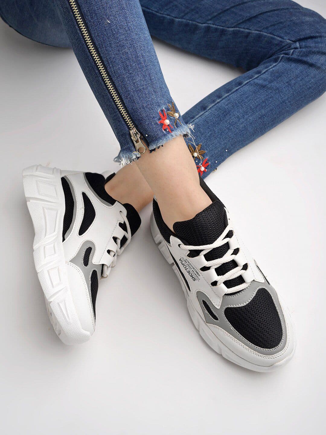 Stylestry Women Mesh Running Marking Shoes - view 1