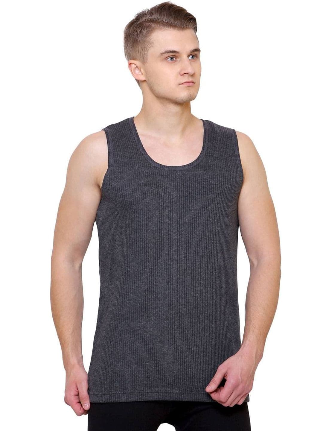 BODYCARE INSIDER Round Neck Sleeveless Wool Thermal Top - view 1