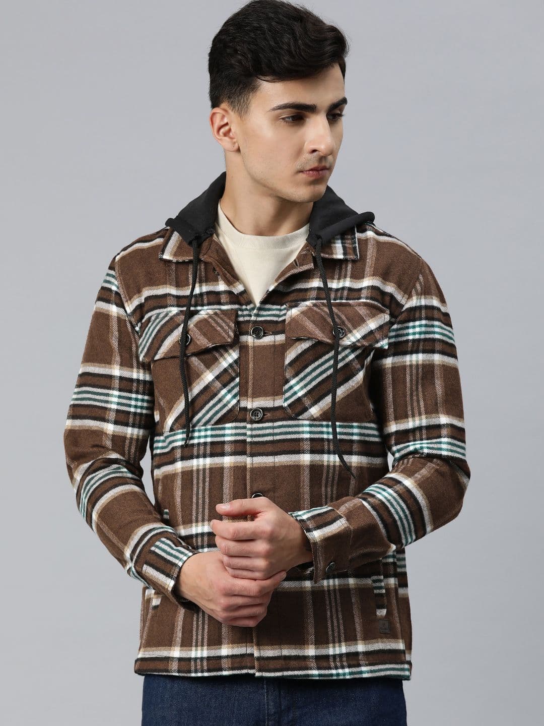 Pierre Carlo Men Checked Tailored Jacket - view 1