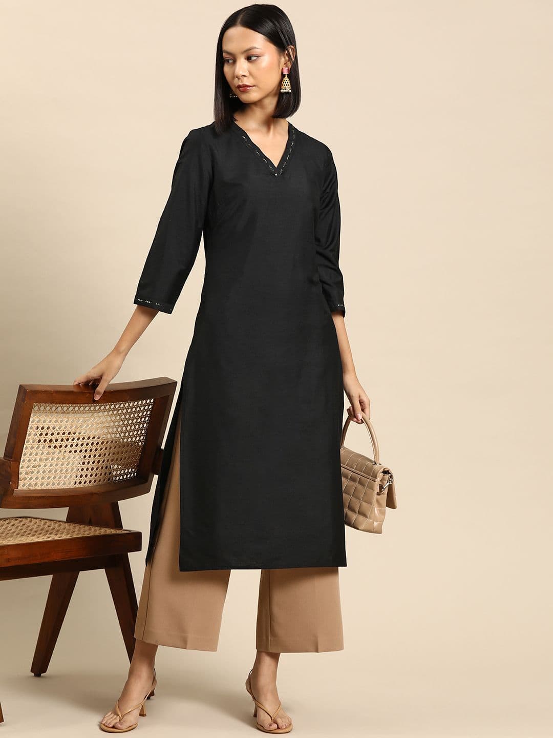 all about you X fwd Sequinned Kurta - view 1