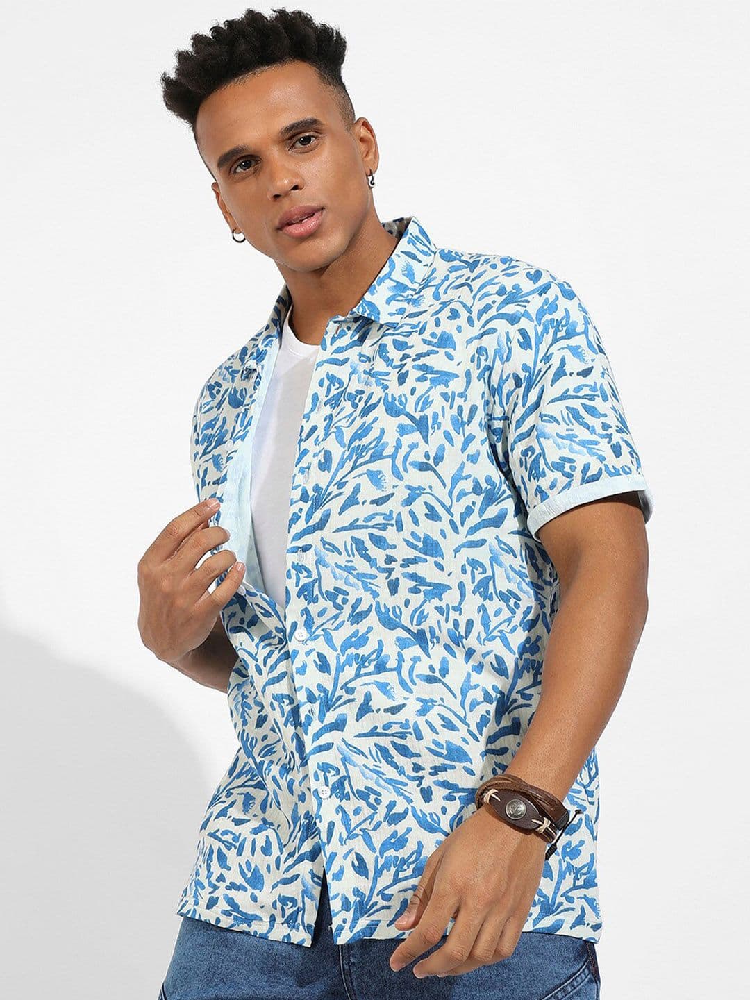 CAHOOT Classic Floral Printed Cotton Casual Shirt - view 1