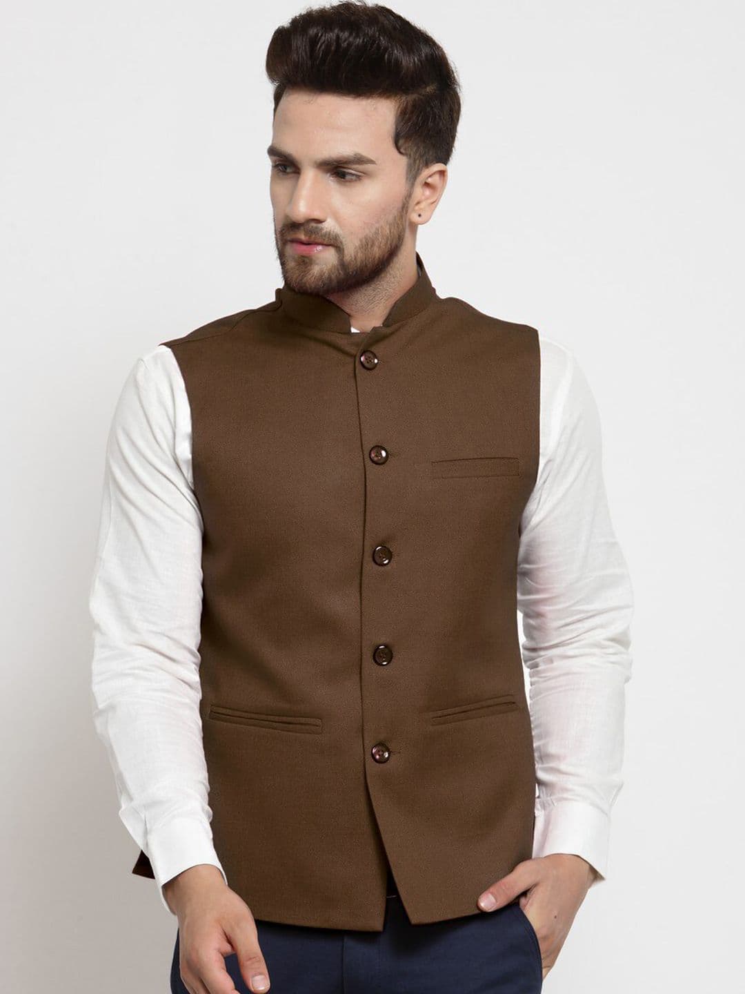 TREEMODA Mandarin Colar Nehru Jackets - view 1