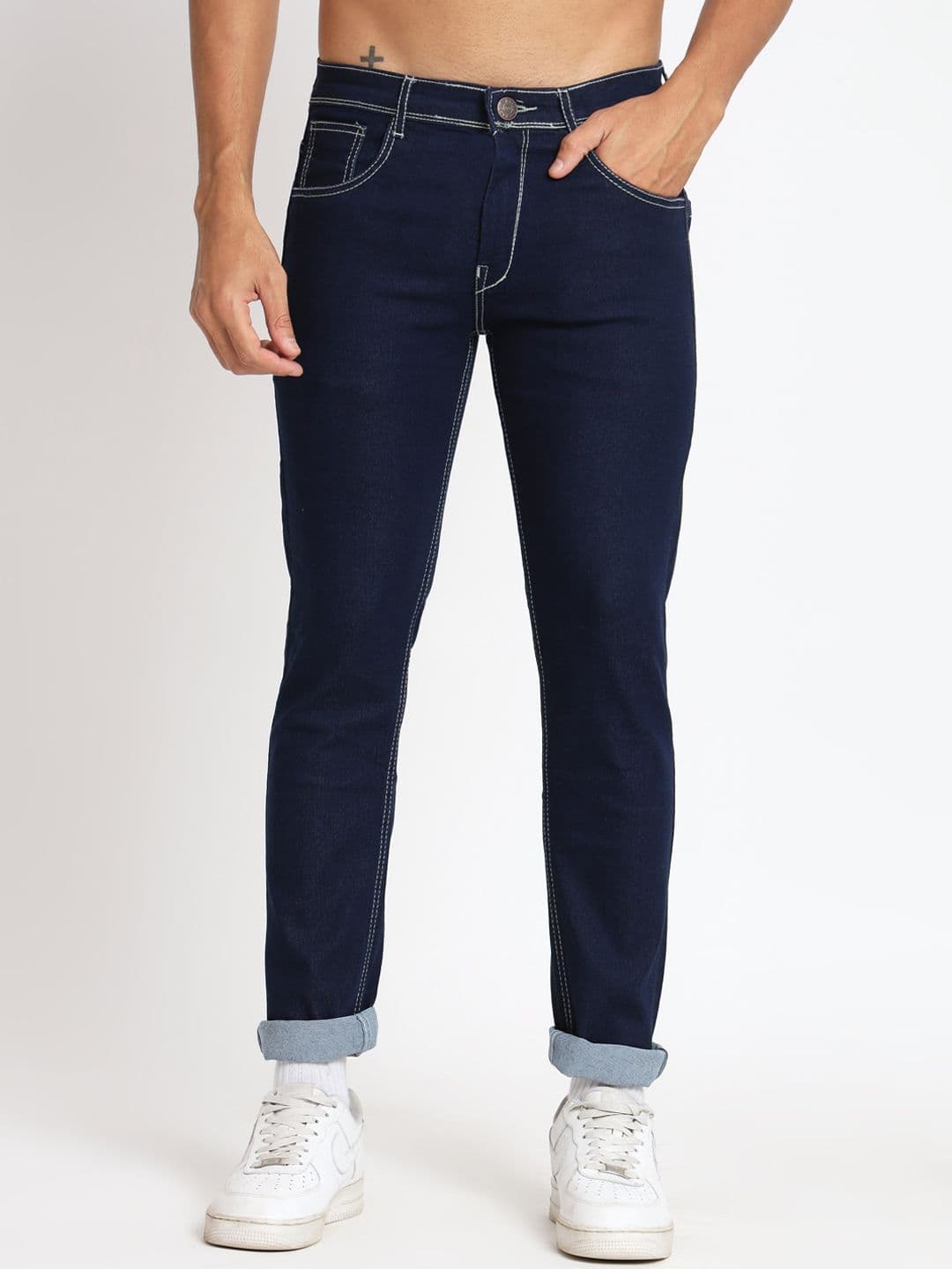 RAGZO Men Slim Fit Stretchable Clean Look Jeans - view 1