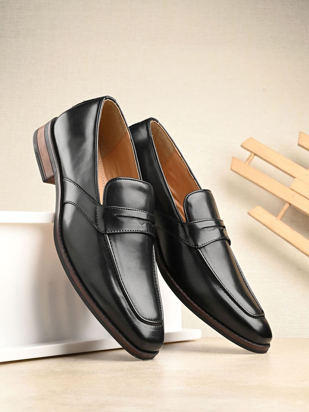 House of Pataudi Men Formal Penny Loafers - view 1