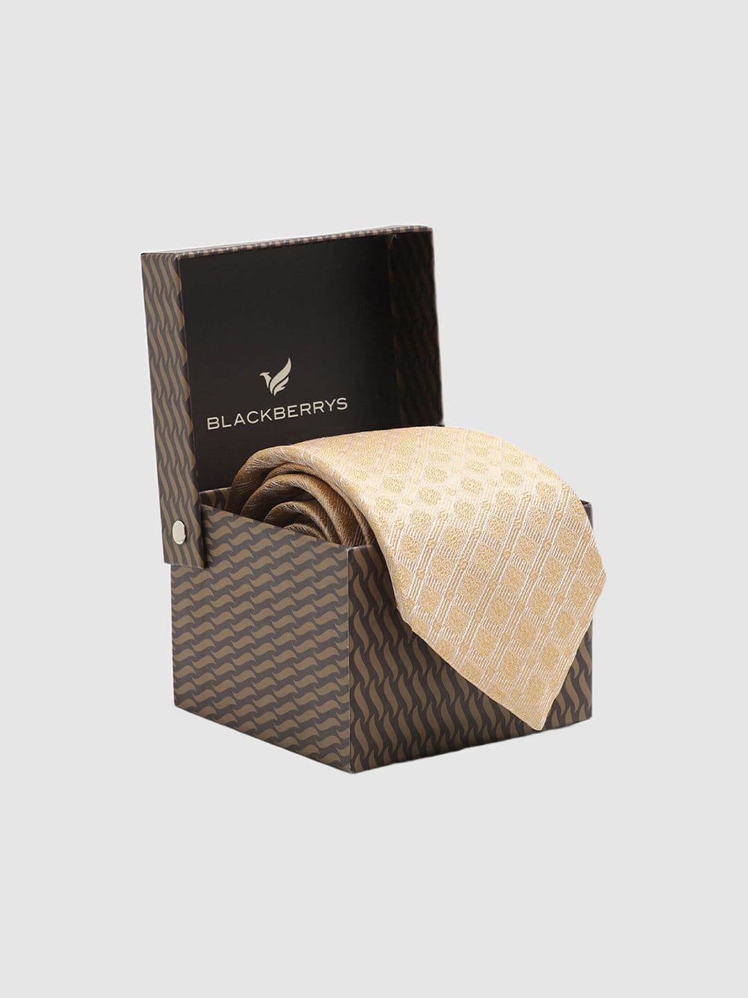 Blackberrys Woven Design Silk Broad Tie - view 1