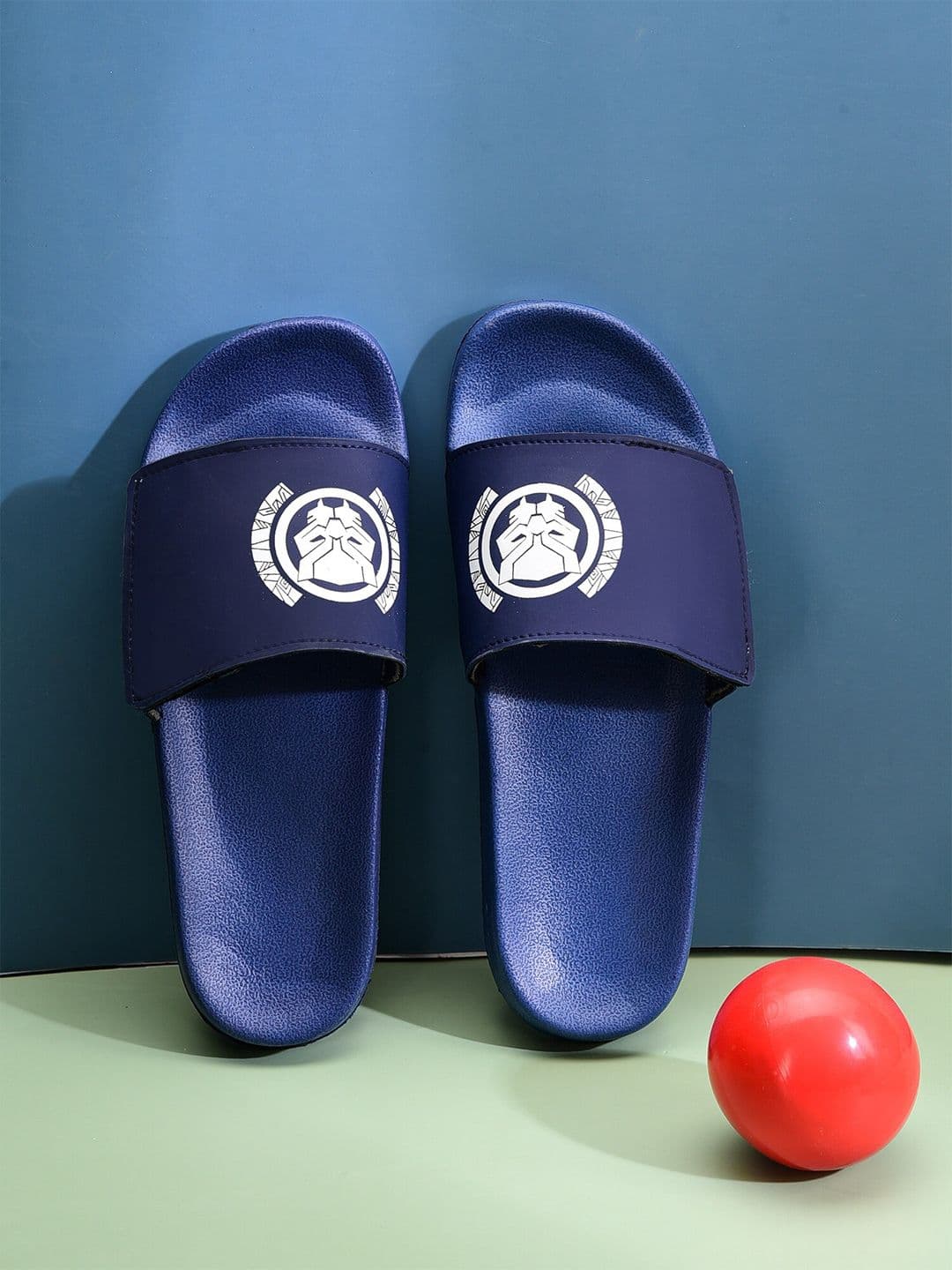 Greentech Men Printed Rubber Sliders - view 1
