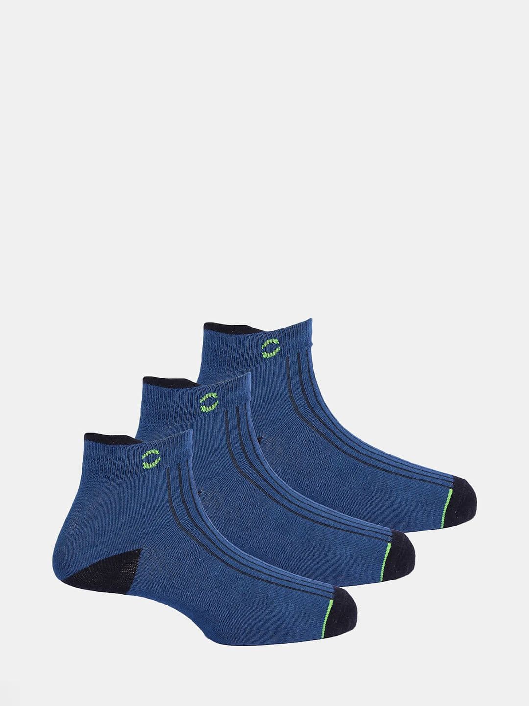 FREECULTR Unisex Pack Of 3 Patterned Ankle Length Odour Resistant Socks - view 1