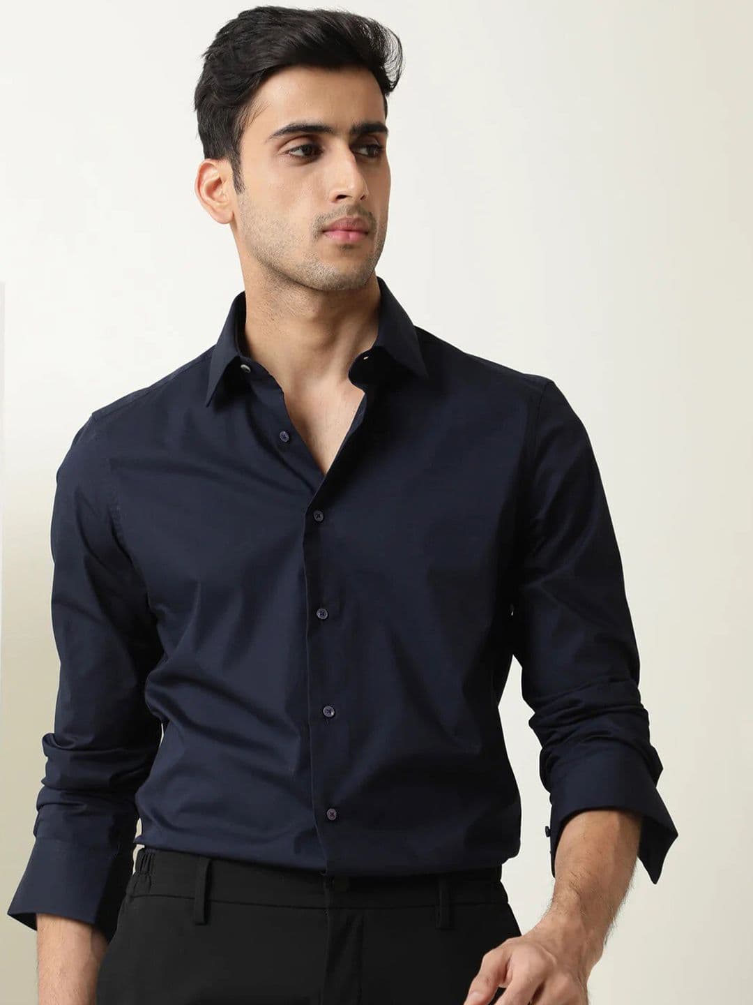 MISCHIEF MONKEY Classic Spread Collar Formal Shirt