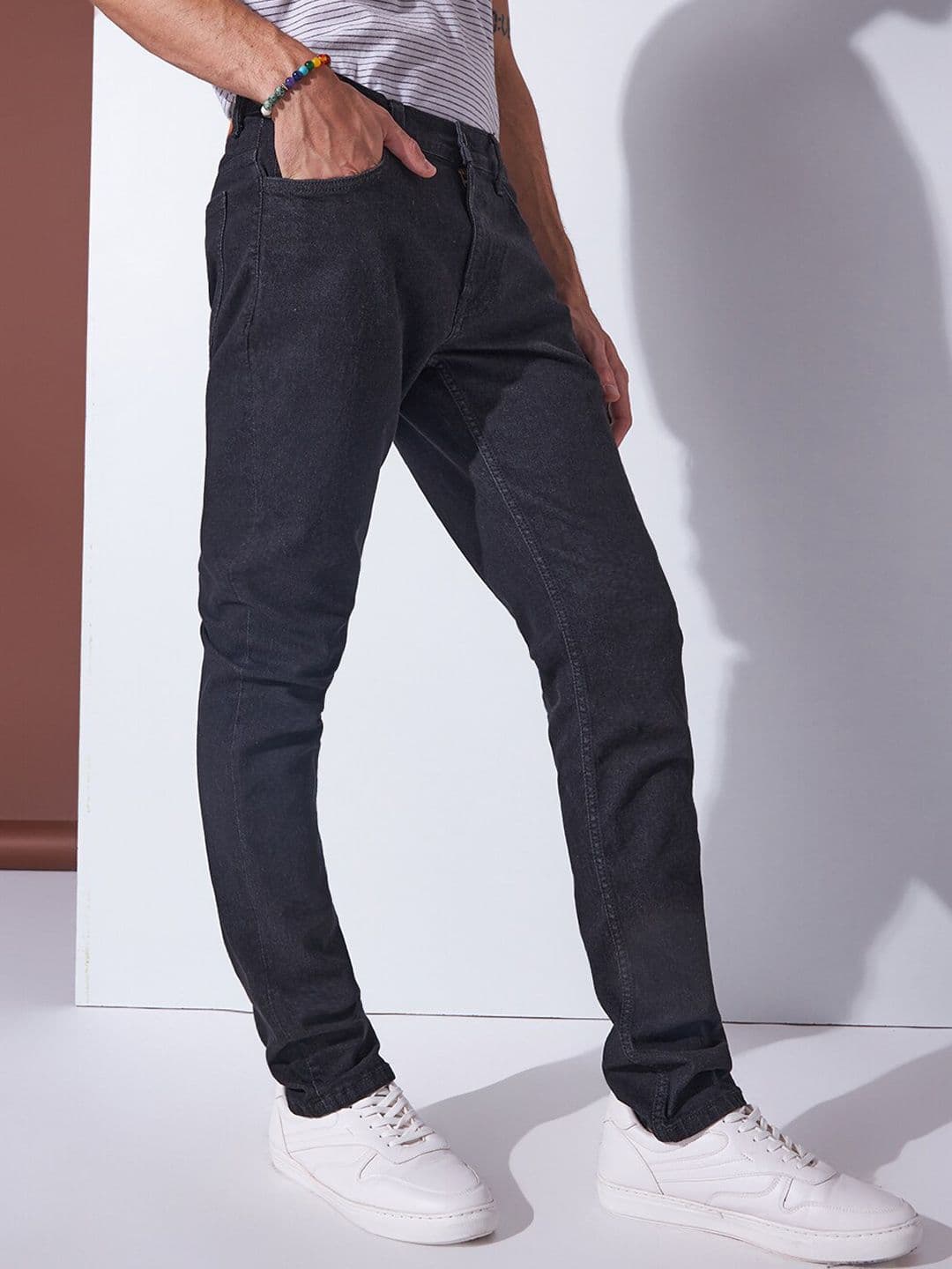 Markle Moro Men Slim Fit Clean Look Cotton Stretchable Jeans - view 1