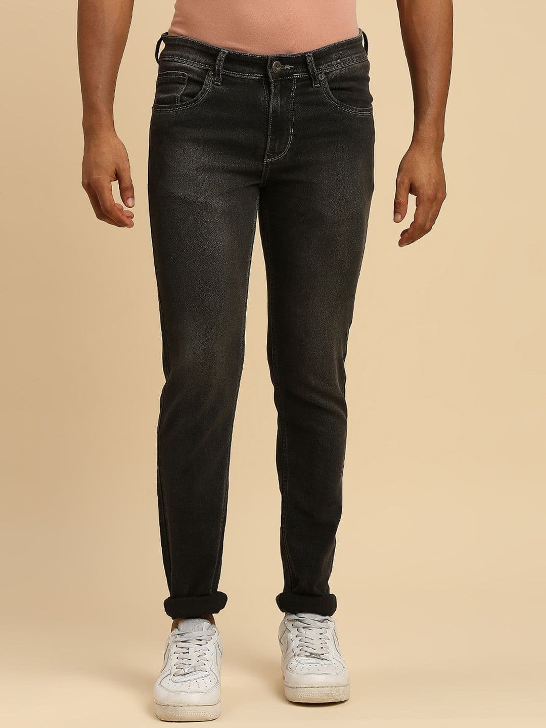 HJ HASASI Men Slim Fit Acid Wash Clean Look Stretchable Jeans - view 1