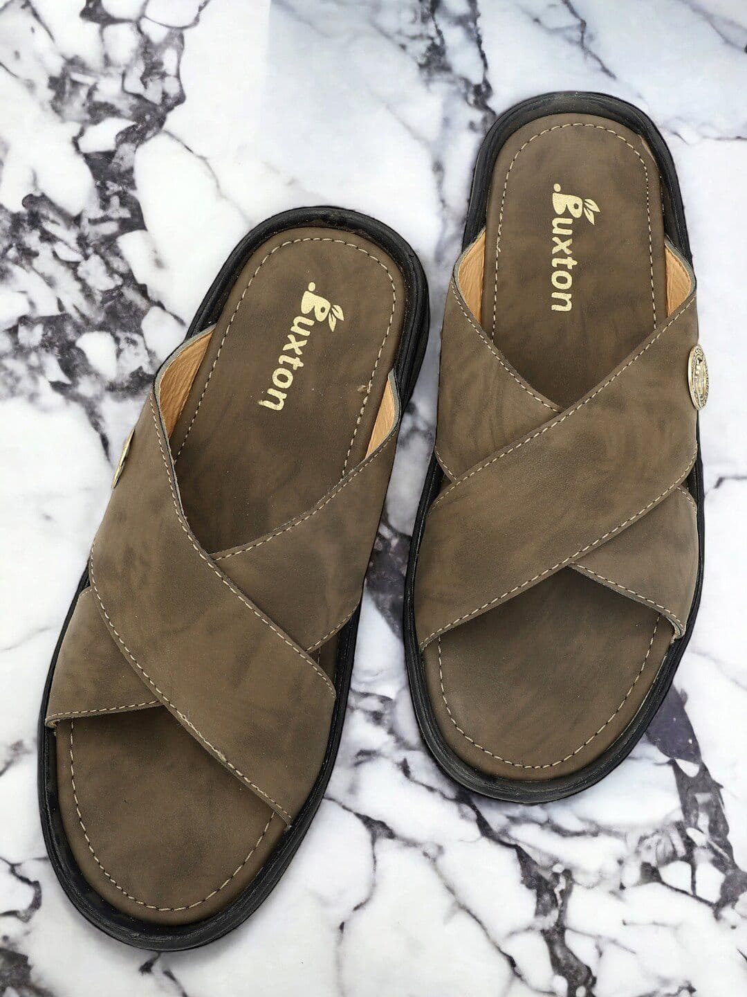 Buxton Men Cross Strap Comfort Sandals - view 1