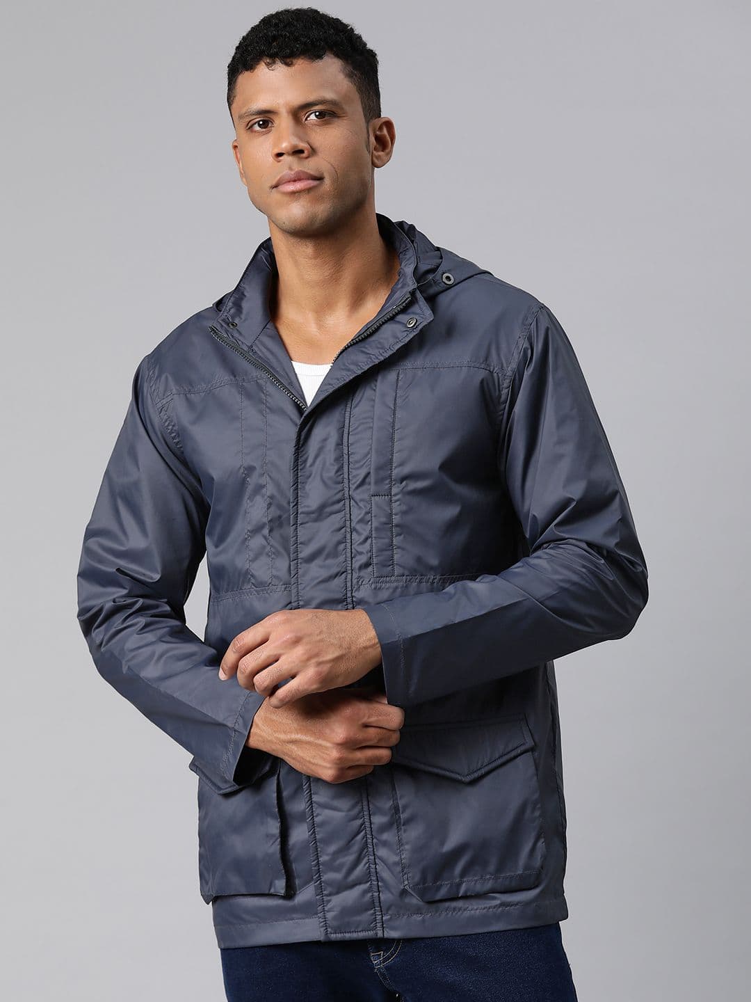 Pierre Carlo Men Solid Lightweight Bomber Jacket - view 1
