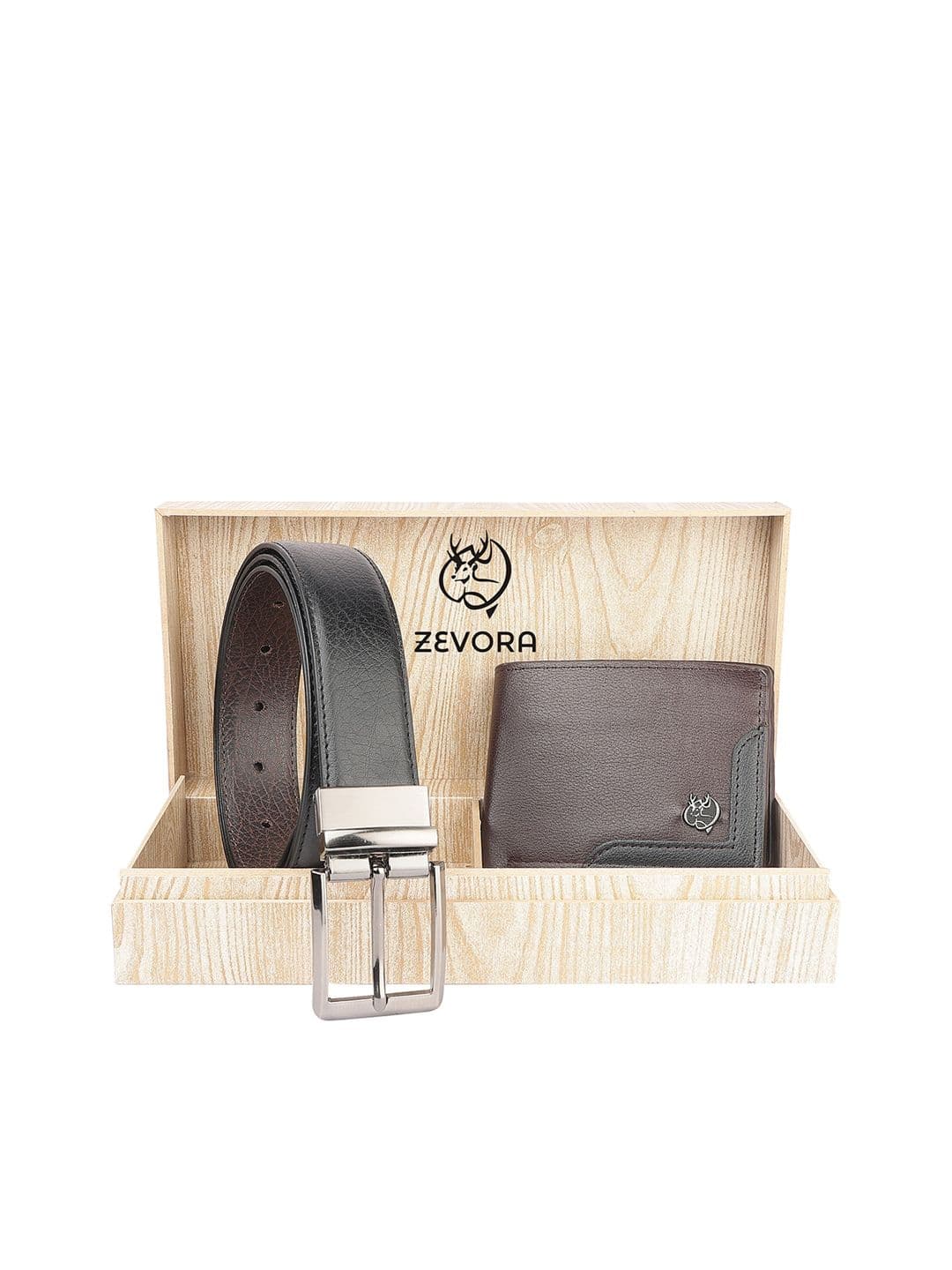 ZEVORA Men Leather Accessory Gift Set