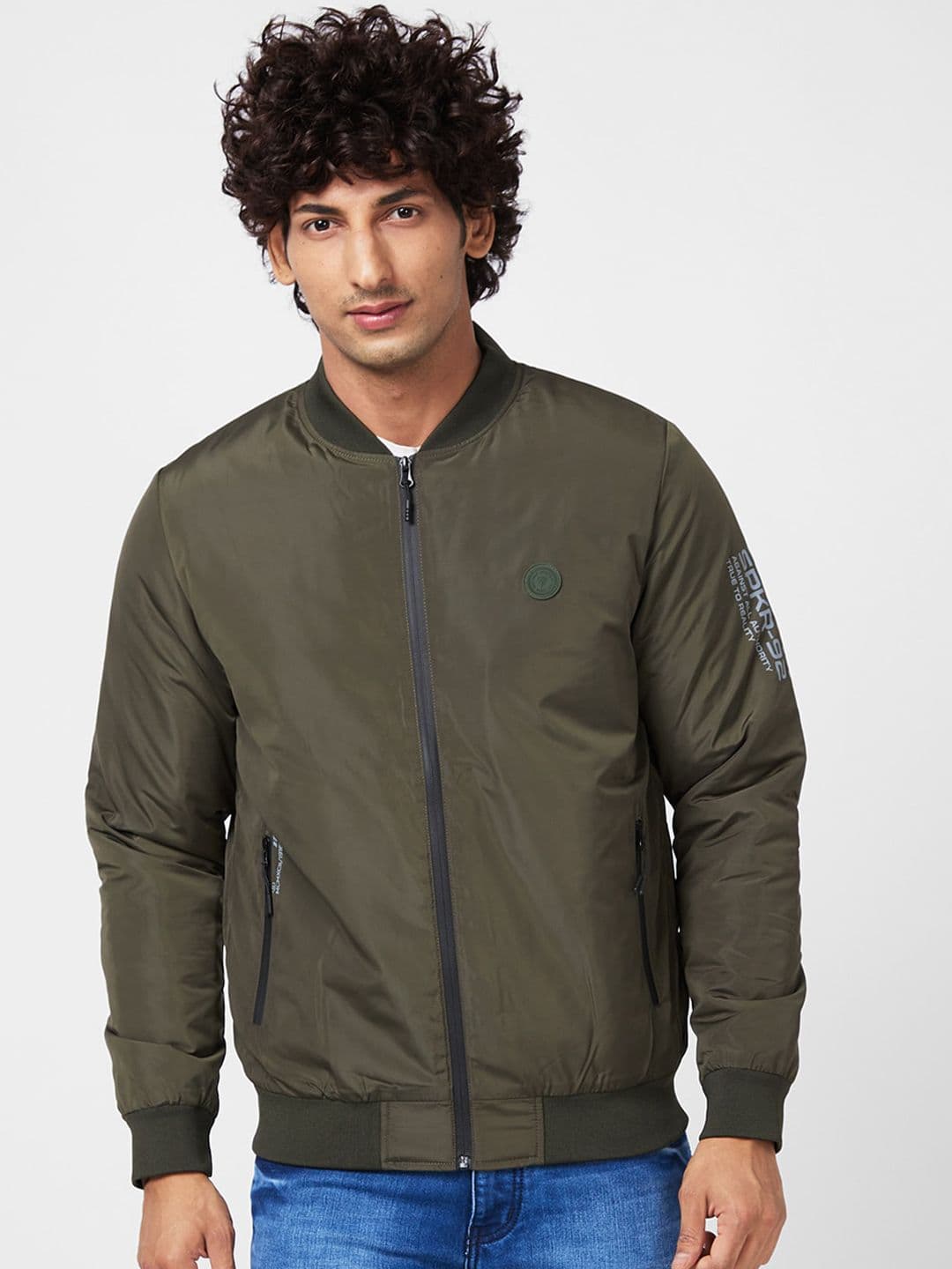 SPYKAR Mock Collar Bomber Jacket - view 1